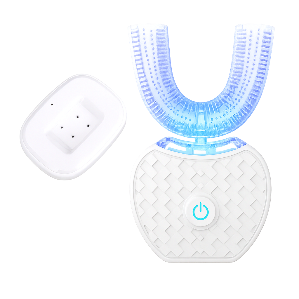 U-Shaped Ultrasonic Automatic Toothbrush | Hands-Free 360° Cleaning